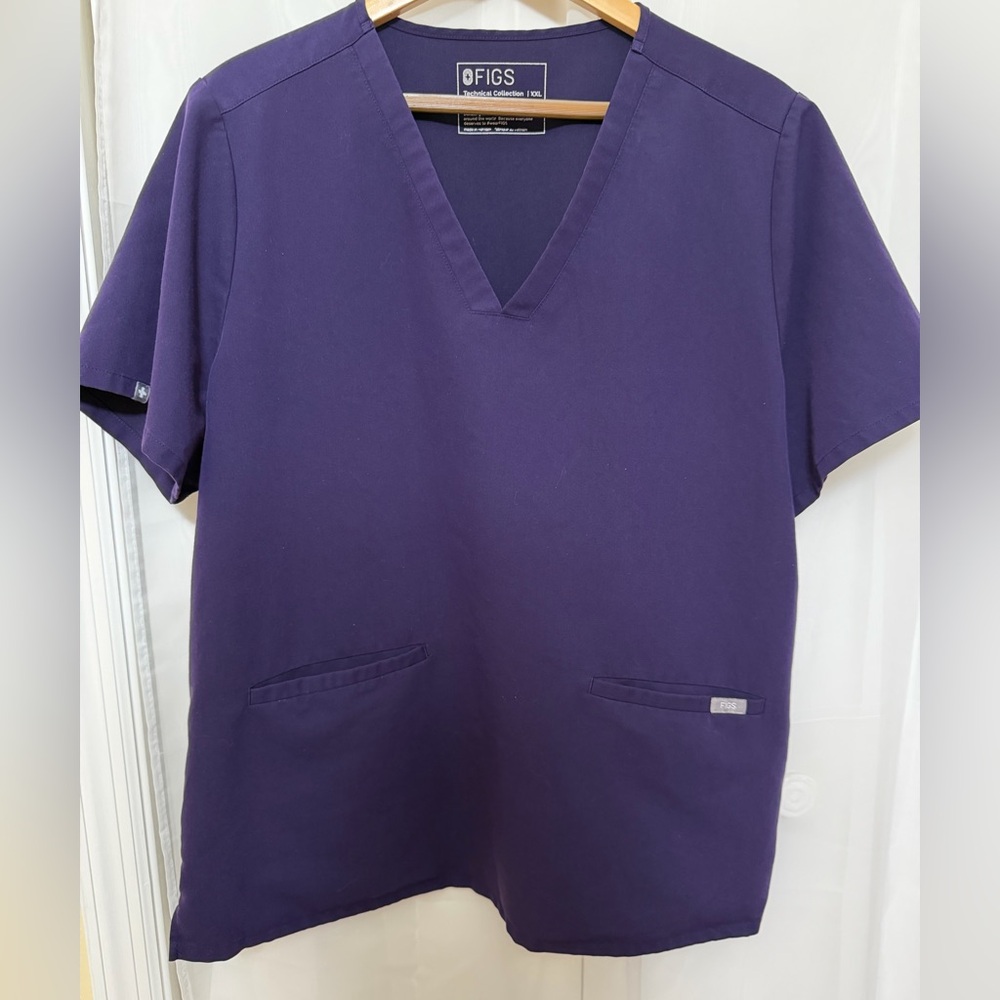 Figs V Neck Scrubs Top - XXL